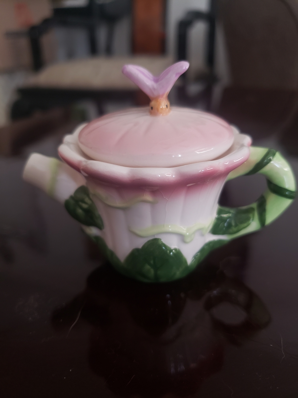 Vintage Russ Floral Mini Teapot